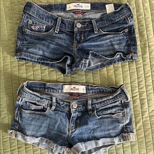 hollister short shorts bundle